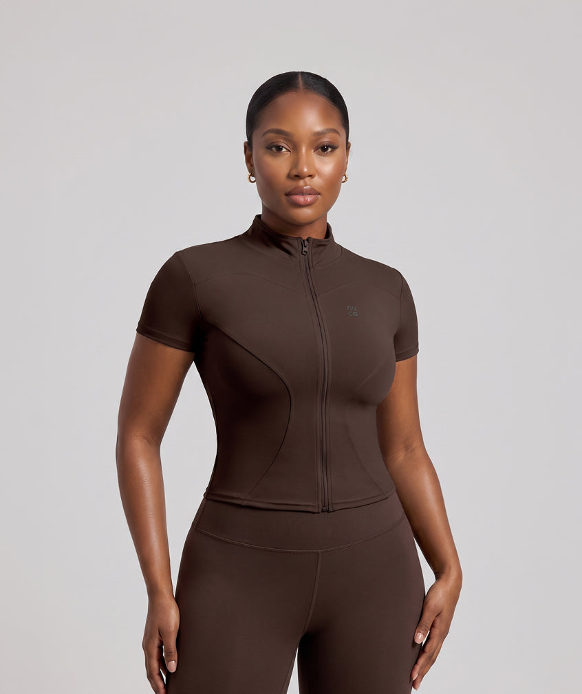 NuSculpt Zip Tee