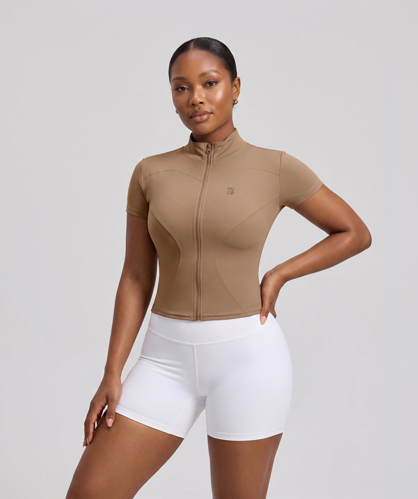 NuSculpt Zip Tee